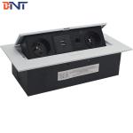 Multimedia Desk Pop Up Socket Box Wire Grommet Cover Power