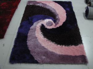 China Very Soft Polyester Shaggy Carpet and Rug With Pattern Vortex(6006) factory