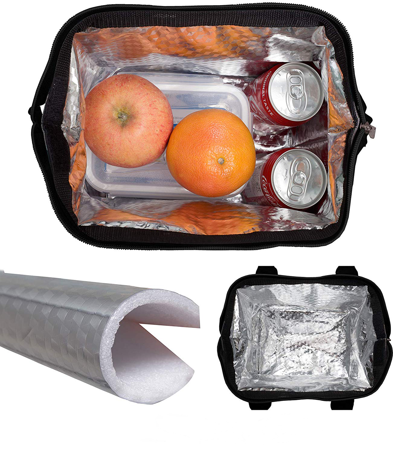 Leisure Canvas 6 Can Cooler Casual Style Ice Bag Vertical Modern Waterproof