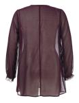 V Neck Fashion Ladies Blouse Ladies Chiffon Blouse Quick Dry For Summer / Spring