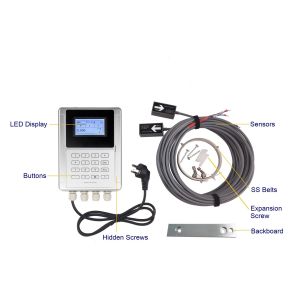 RS232 Waterproof IP68 Clamp On Ultrasonic Flow Meter