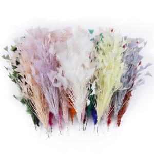 China Millinery Supplies Fascinator Hat Decoration Triangle Feather Flower factory