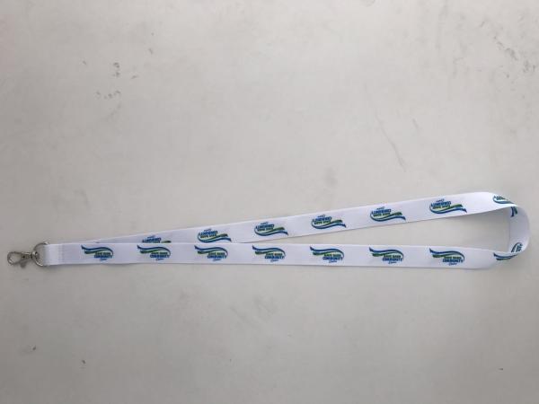 Heat Transfer Badge Holder Lanyard / Polyester Custom Printed Lanyards Pantone