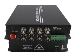 China 1080P 720P Fiber Video Transceiver 8ch Video to Fiber RS485 AHD / CVI / TVI factory