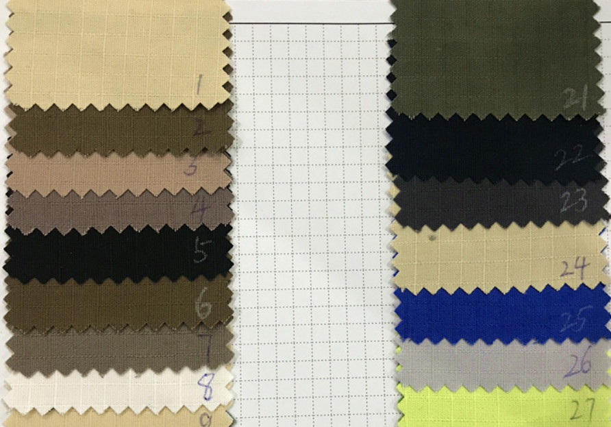 T65/C35 190GSM Rip Stop Vat Dyed Fabric