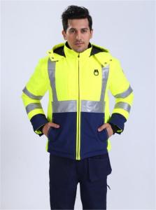 China HIVIS Cold Weather Workwear 290gsm Outshell Hi Vis Winter Jacket factory