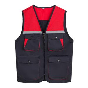 China Reflective Safety Vest Customizable for Construction Work Uniform Worker Uniform Vest factory