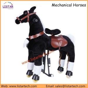 China Adult Horse Action Pony, Ride on Toy, Mechanical Moving Horse, Black Giddyup for Children factory
