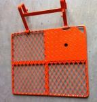 Red Scaffolding Ladder Access Steel Trap Door Frame For Falling Protection