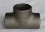 EN10253-2 Carbon Steel Tee Butt Weld Sandblasting 50mm Pipe Tee