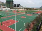 Sun - Proof 4mm Acrylic Basketball Court Sports Flooring Green Blue