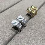 C Cheetah Earrings - showing the charm of courage, naughty or docile .18K gold,