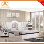 antique MDF golden Cheap mirrored glass queen bedroom furniture set