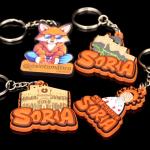 Customised Soft Pvc Silicone Promotional Keychains Cartoon Anime Key Chains