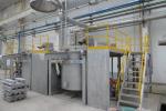 1000KG 1200KG High Frequency Induction Furnace Natural Gas Heating