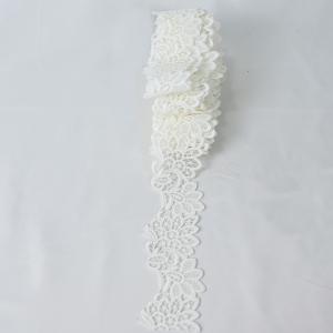 China 2&quot; Polyester Lace Trim Wedding Applique Lace Ribbon Craft Sewing factory