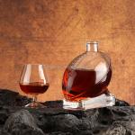 500ml 700ml Shaped Glass Liquor Whisky Vodka Bottle With Cap for Personalized