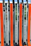 Aluminium Manual Safety Accordion Barrier Gate With Reflective Strickers