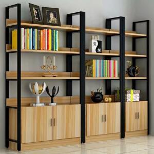 China Stable Metal Frame Wood Shelves Powder Coating 250 Kgs Per Layer Shopping Mall factory