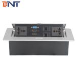 220V Square Desktop Pop Up Power Plug Zinc Alloy For Computer Supply