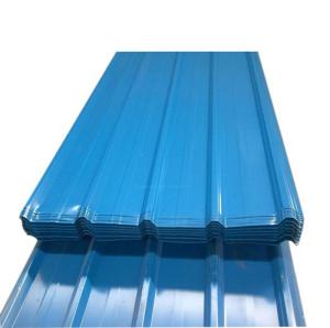 China ISO9001 Certified Colour Coated Steel Roofing Sheet in Blue for Metal Galvanized Roofing factory