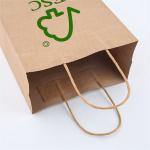100% Biodegradable 10x5x13 Kraft Bags Kraft Paper Gift Bags Strong Bottom