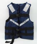 300D Oxford Navy Blue Men's Watersports Life Jacket SOLAS Reflective Tape Size S