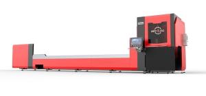 China 6m Metal Tube Fiber Laser Cutter Round Rectangle CNC Square Tube Cutter factory