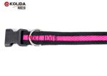 2.5cm Width Safety Nylon Dog Collars , Airmesh Materia Adjustable Puppy Collar