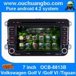 Ouchuangbo Car Stereo DVD Player for Volkswagen Golf V /Golf VI /Tiguan Android