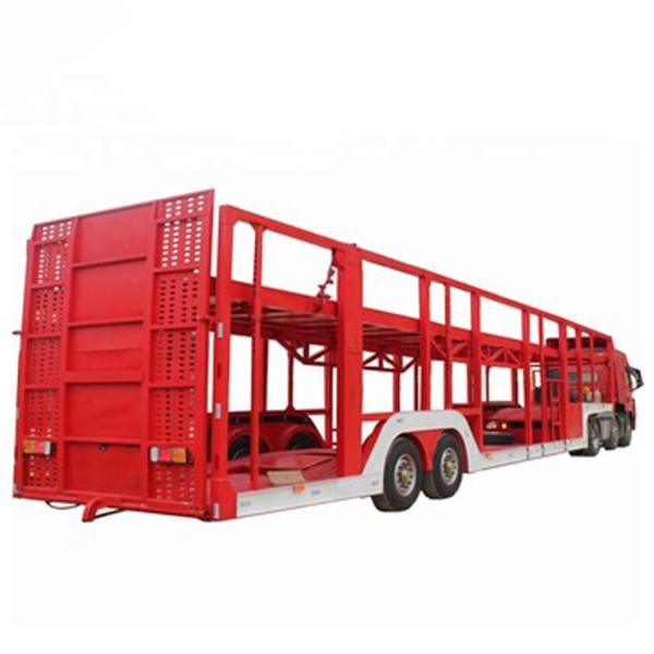 10pcs Leaf Spring Semi-Trailer for Car Carrier Double Deck Hydraulic Lifting SUV