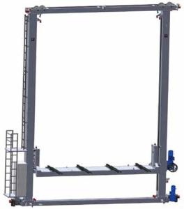 China Single Double Depth ASRS Stacker Crane MHS Stacker Height 22m factory