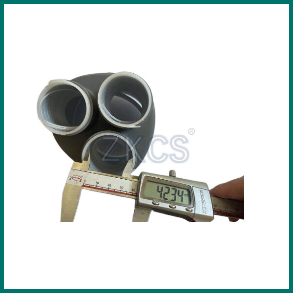 Light Grey Cold Shrink Cable Breakout Boots Silicone Rubber Material