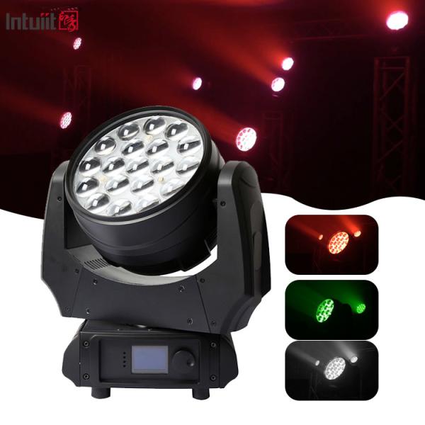 19x15w Rgbw 4in1 Led Moving Head Zoom Wash Stage Lighting Beam Led Moving Head