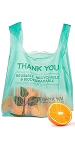 Grocery Bags (100 Count) Plastic Grocery Bags - Reusable Supermarket Thank You Shopping Bags