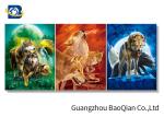 Angry Wolf Stock 3D Picture Lenticular Flip 0.6MM Thickness With Black MDP Frame