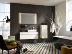 Customized White Lacquer Bathroom Vanity Modern Floating Storage Cabinet