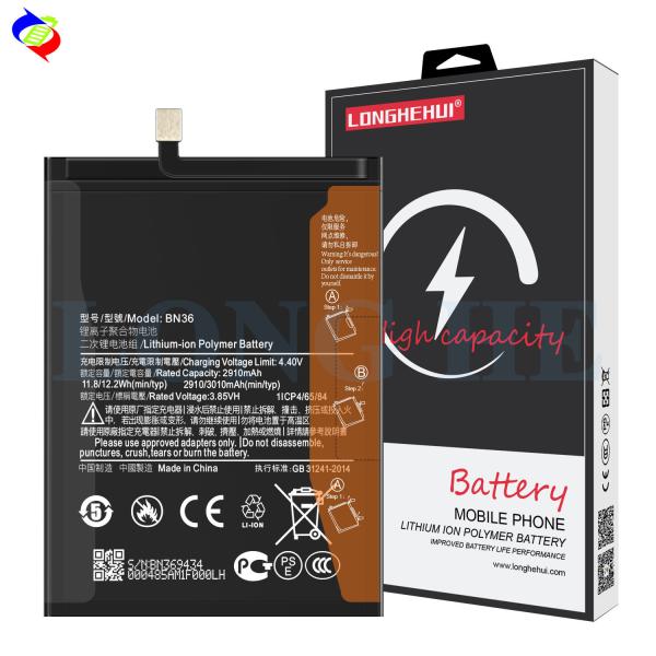 Ori 1 1 battery cell 3010mAh Original OEM mobile phone battery BN36 for Xiaomi
