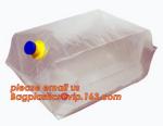 Silver Red Wine Quad Seal Bag Glod Reusable Bag In Box For Apple Liquid And