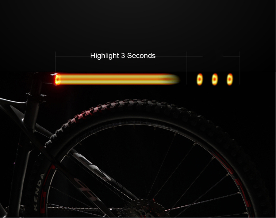 ROHS Bike And Cycle Accessories Tail Light USB Charging Seatpost Mounting
