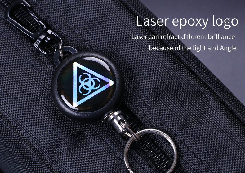 Deyi Badge Reel Heavy Duty Retractable Keychain With All Metal Carabiner Key Ring Fishing Cycling Hiking