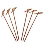Multicolor Party Bamboo Knot Picks , Nontoxic Bamboo Toothpicks With Knot