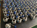 Sanitary Welded 304 SS Butterfly Valve Pneumatic Operated Dn10 Rjt