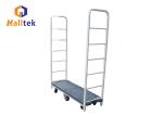 Heavy Duty U Boat Platform Cart With Diamond Tread Deck, 6 Wheels Detachable