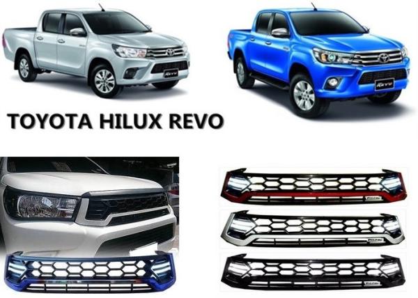 Manufacturers Upgrade Front Grille With Daytime Running Light For Toyota Hilux