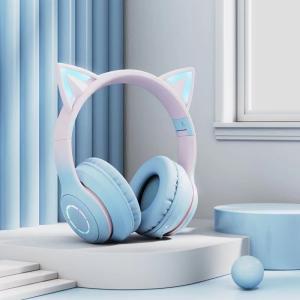 China ABS Wireless Kids Earphones Luminous Bluetooth Earphones With Microphone factory