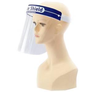 China lightweight Clear Plastic Face Shield Anti Fog With Silk Screen Printing factory