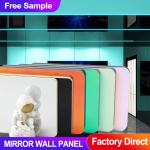 BAMBOO CHARCOAL WOOD VENEER MIRROR Wall PANEL FOR CEILING AND EXHIBITION HALL