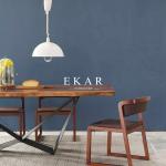 Northern European 6 Seater Solid Wood Dining Table Designs FL-T063