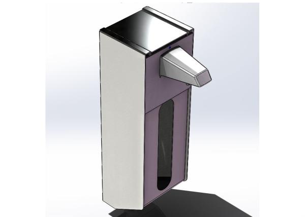 Stainless Steel Touch Free Hand Sanitizer Dispenser 6cm - 12cm IR Sensing
